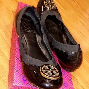 Black Tory Burch ballerina flats